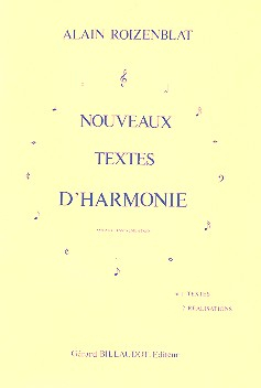 Nouveaux textes d&#039;harmonie vol.1 textes (vocaux, instrumentaux)