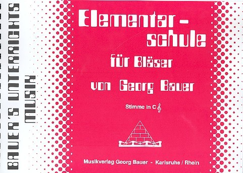 Elementarschule für Bläser Stimme in C Violinschlüssel