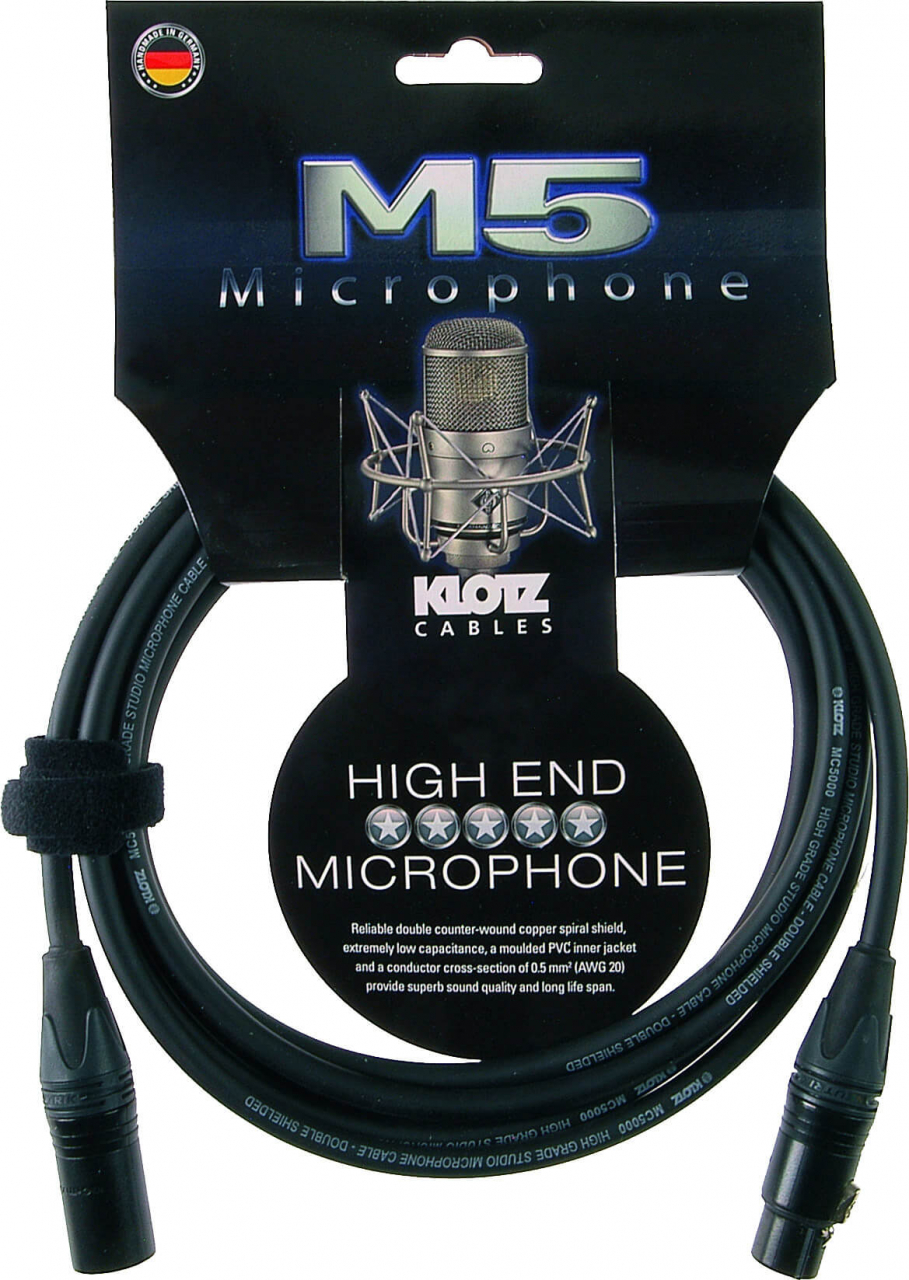 M5 Mikrofonkabel Verlängerungskabel XLR (Stecker/Buchse) M5FM03 - Bild 4