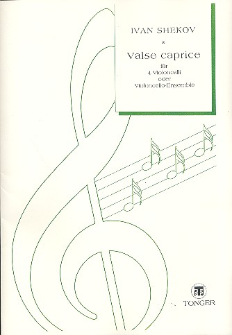 Valse Caprice für 4 Violoncelli Partitur und Stimmen