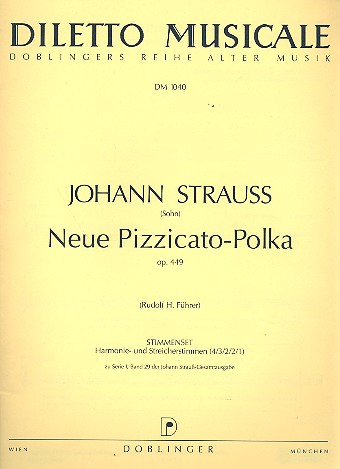 Neue Pizzicato-Polka op.449 für Streicher und Glockenspiel