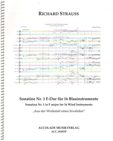 Sonatine Nr.1 F-Dur "Aus der Werkstatt eines Invaliden" für 16 Blasinstrumente