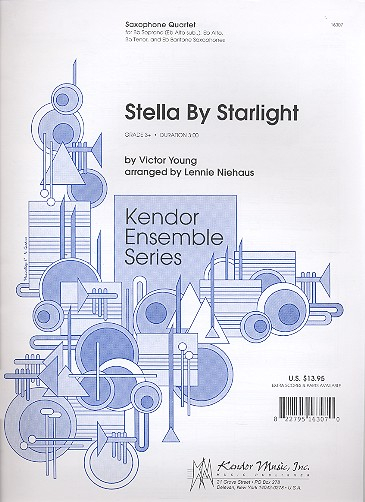 Stella by Starlight for 4 saxophones (SATB)