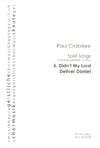 Didn&#039;t my Lord deliver Daniel für gem Chor a cappella