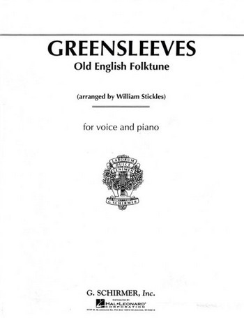 Greensleeves Old english Folktune for voice and piano