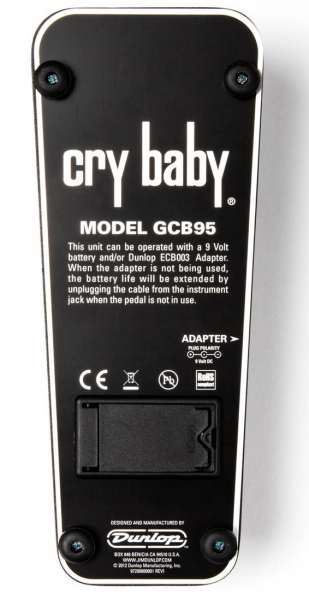 Bodeneffektgerät Dunlop Cry Baby Original WahWah GCB95