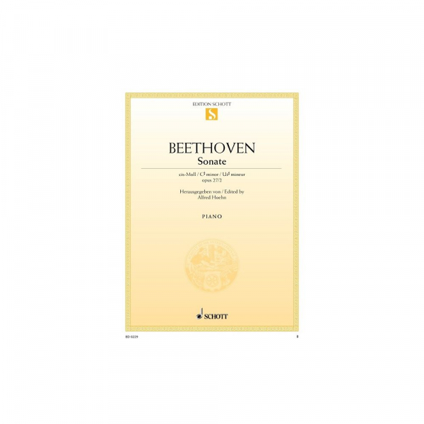 Sonate für Klavier Sonate 14 cis-moll op 27/2 (Mondscheinsonate)
