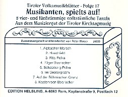 Tiroler Volksmusikblätter Band 17: für Klarinette und 3-4 Blechbläser