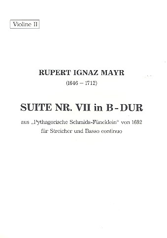 Suite Nr.7 B-Dur für Streicher und Bc