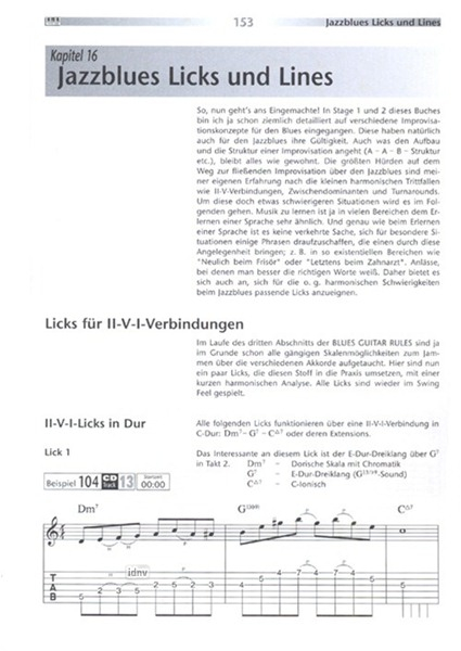 Schule für Blues Gitarre Blues Guitar Rules