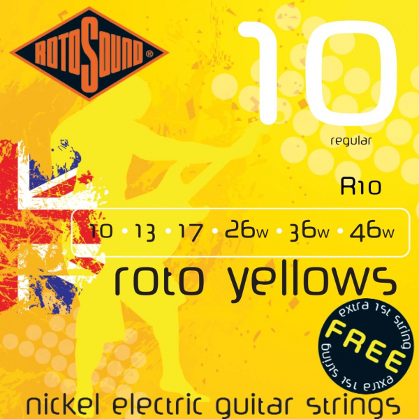 Saitensatz für E-Gitarre Rotosound Yellow R10