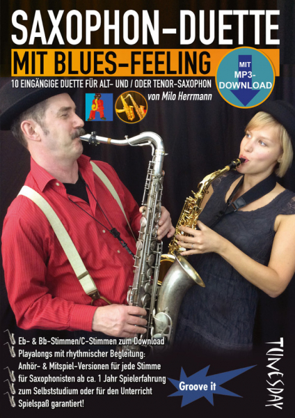 Saxophon-Duette mit Blues-Feeling (+mp3 download) für 2 Saxophone