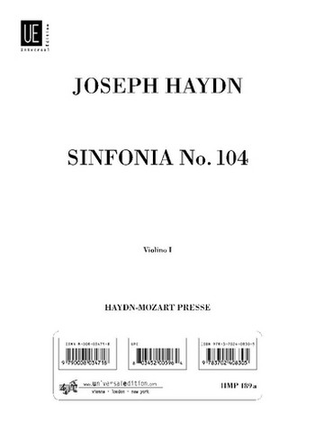 Sinfonie D-Dur Nr.104 Hob.I:104 für Orchester