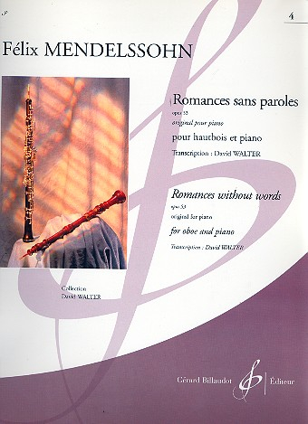Romances sans paroles op.53 pour hautbois et piano