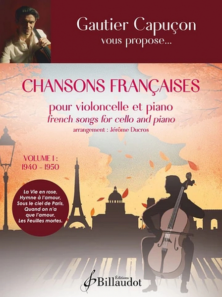 Chansons Francaises Vol.1 (1940-1950) pour violoncelle et piano