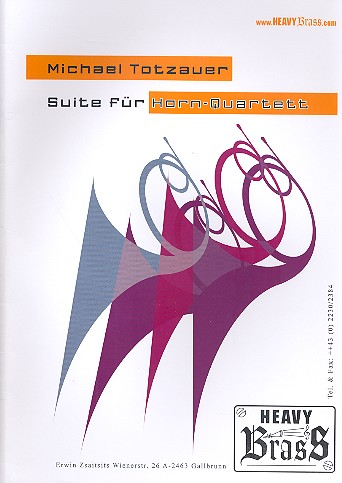 Suite für 4 Hörner Partitur und Stimmen