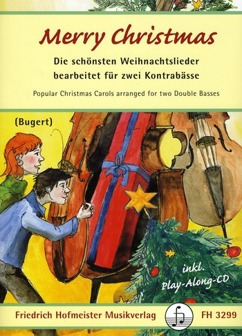 Merry Christmas (+CD) für 2 Kontrabässe