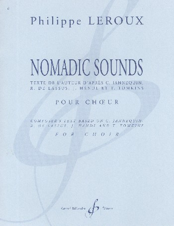 Nomadic Sounds pour choeur mixte a cappella