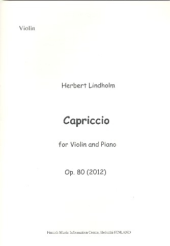 Capriccio for violin and piano