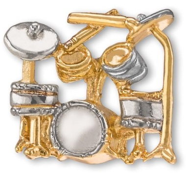 Anstecker mit Motiv Art of Music Schlagzeug A1