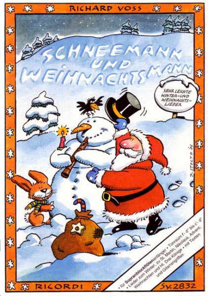 Schneemann und Weihnachtsmann Sehr leichte Winter- und Weihnachtslieder