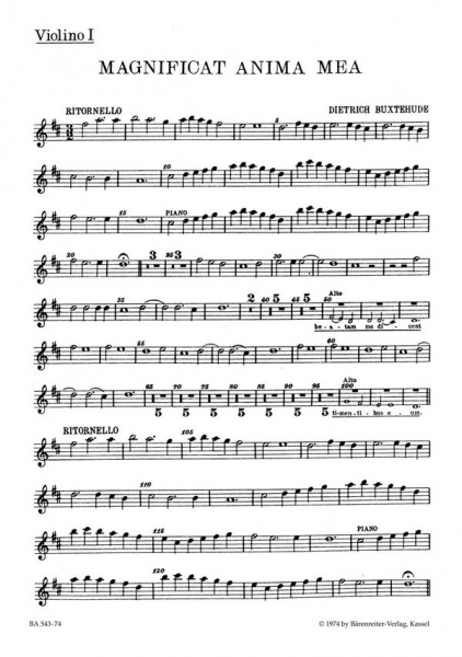 MAGNIFICAT ANIMA MEA FUER FUENF GEMISCHTE STIMMEN UND STREICHER