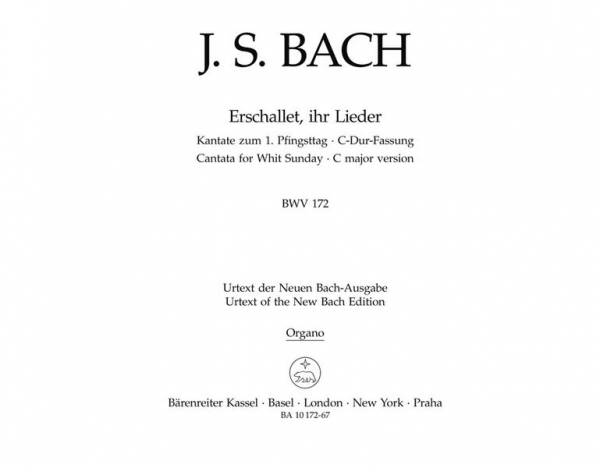 Erschallet ihr Lieder Kantate Nr.172 BWV172