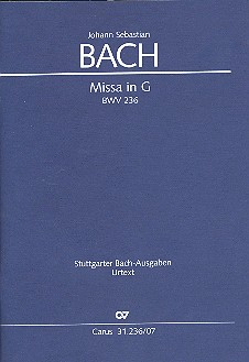 Messe G-Dur BWV236 für Soli, gem Chor und Orchester