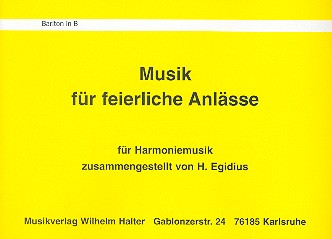 Musik für feierliche Anlässe: für Blasorchester