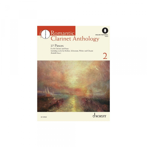 Partitur &amp; Stimme Romantic Clarinet Anthology Band 2