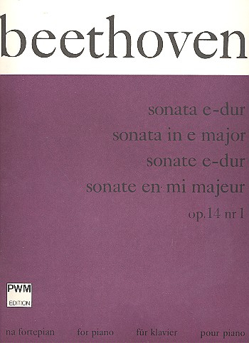 Sonate E-Dur op.14,1 für Klavier