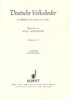 Deutsche Volkslieder für kleines Blasorchester