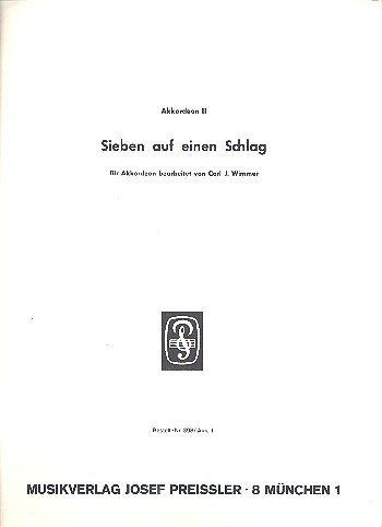Sieben auf einen Schlag Band 1 für Akkordeon
