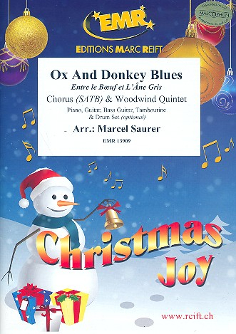 Ox And Donkey Blues for mixed chorus and 5 woodwind instruments (rhythm group ad lib)
