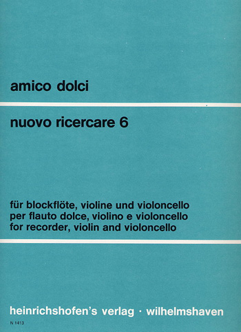 Nuovo ricercare 6 (1974) für Blockflöte, Violine und Violoncello