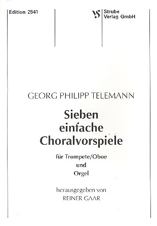 7 einfache Choralvorspiele für Trompete (Oboe) und Orgel