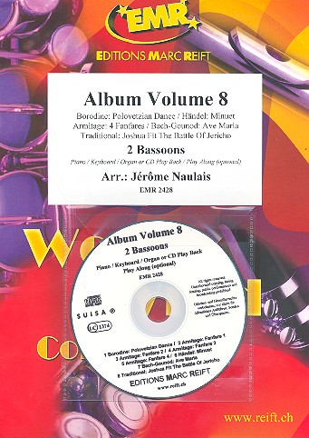 Duet-Album vol.8 (+CD) for 2 bassoons (piano/keyboard/organ ad lib)