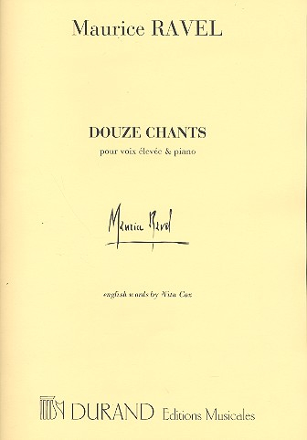 12 chants pour voix elevées et piano (fr/en)