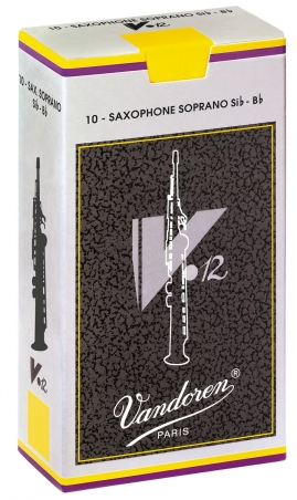 B-Sopran-Sax-Blatt Vandoren V12, Stärke 4