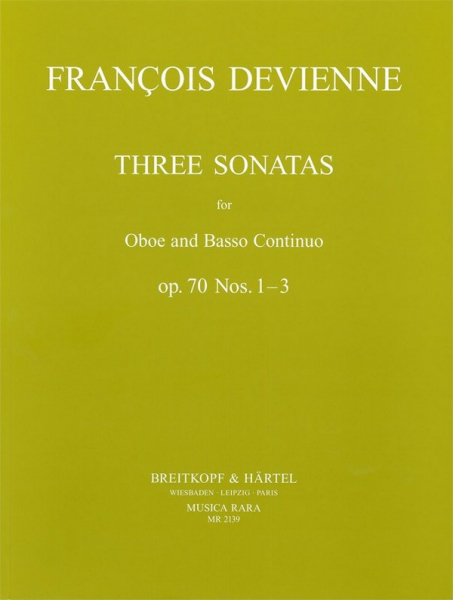 3 Sonatas nos 1-3 op.70 for oboe and bc