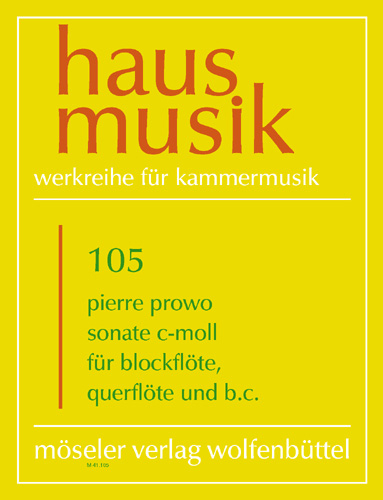 Sonate für Blockflöte, Flöte und Bc
