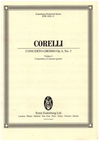 Concerto grosso c-moll Nr.3 op.6,3 für 2 Violinen, Violoncello, Streicher und Bc