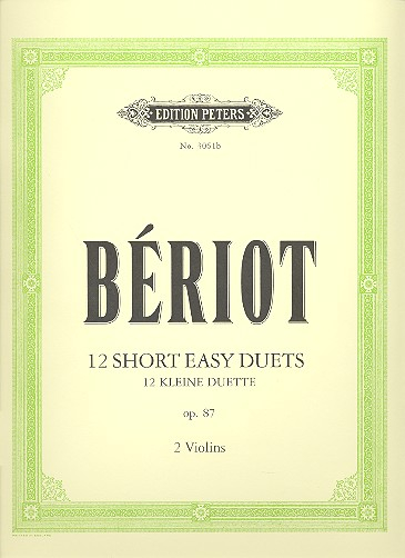 Petits duos faciles op.87 für 2 Violinen