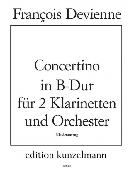 Concertino B-Dur für 2 Klarinetten und Orchester