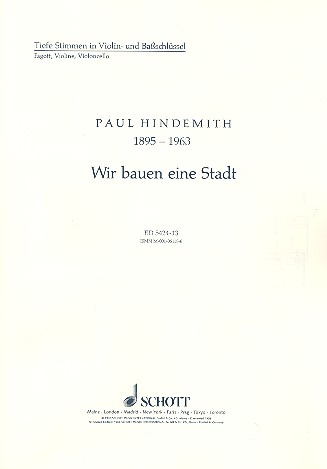 Wir bauen eine Stadt für Kinderchor (SMez), Melodie-Instrumente und Schlagwerk