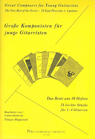 Große Komponisten für junge Gitarristen für 1-4 Gitarren