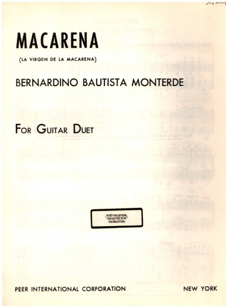 Macarena for 2 guitars