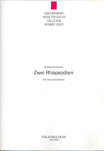 2 Rhapsodien für Viola und Gitarre 2 Spielpartituren