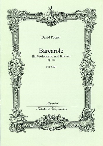 Barcarole op.38 für Violoncello und Klavier