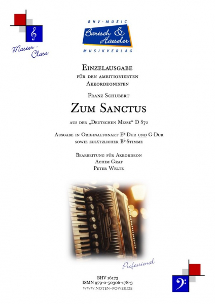 Zum Sanctus, D 872 für Akkordeon